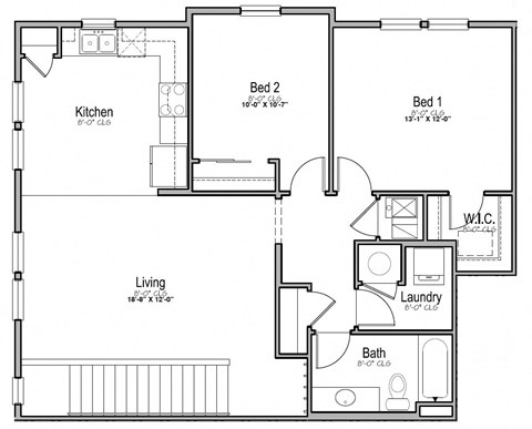 a floor plan of a small house
